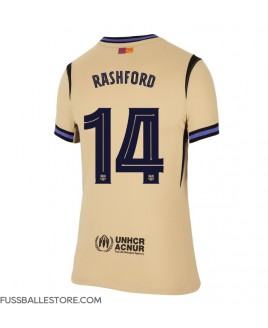 Günstige Barcelona Marcus Rashford #14 Auswärtstrikot Damen 2025-26 Kurzarm